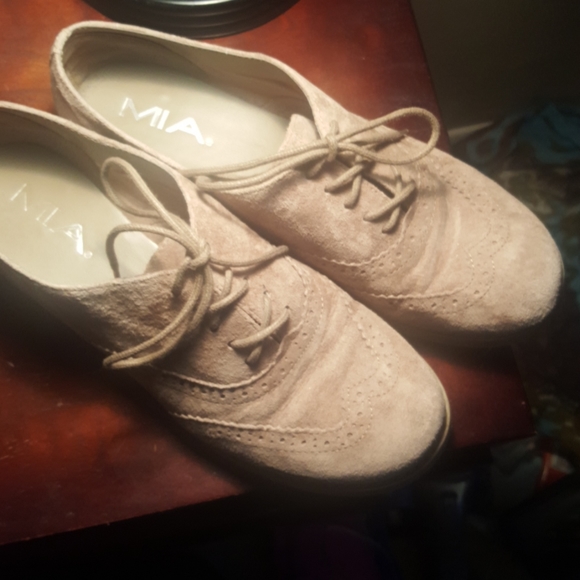 suede lace-up oxfords - Picture 1 of 8